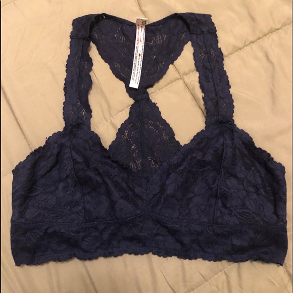 Navy Free People Bralet - Picture 1 of 2